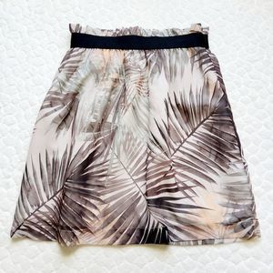 NEW H&M palm skirt elastic paperbag chiffon 6